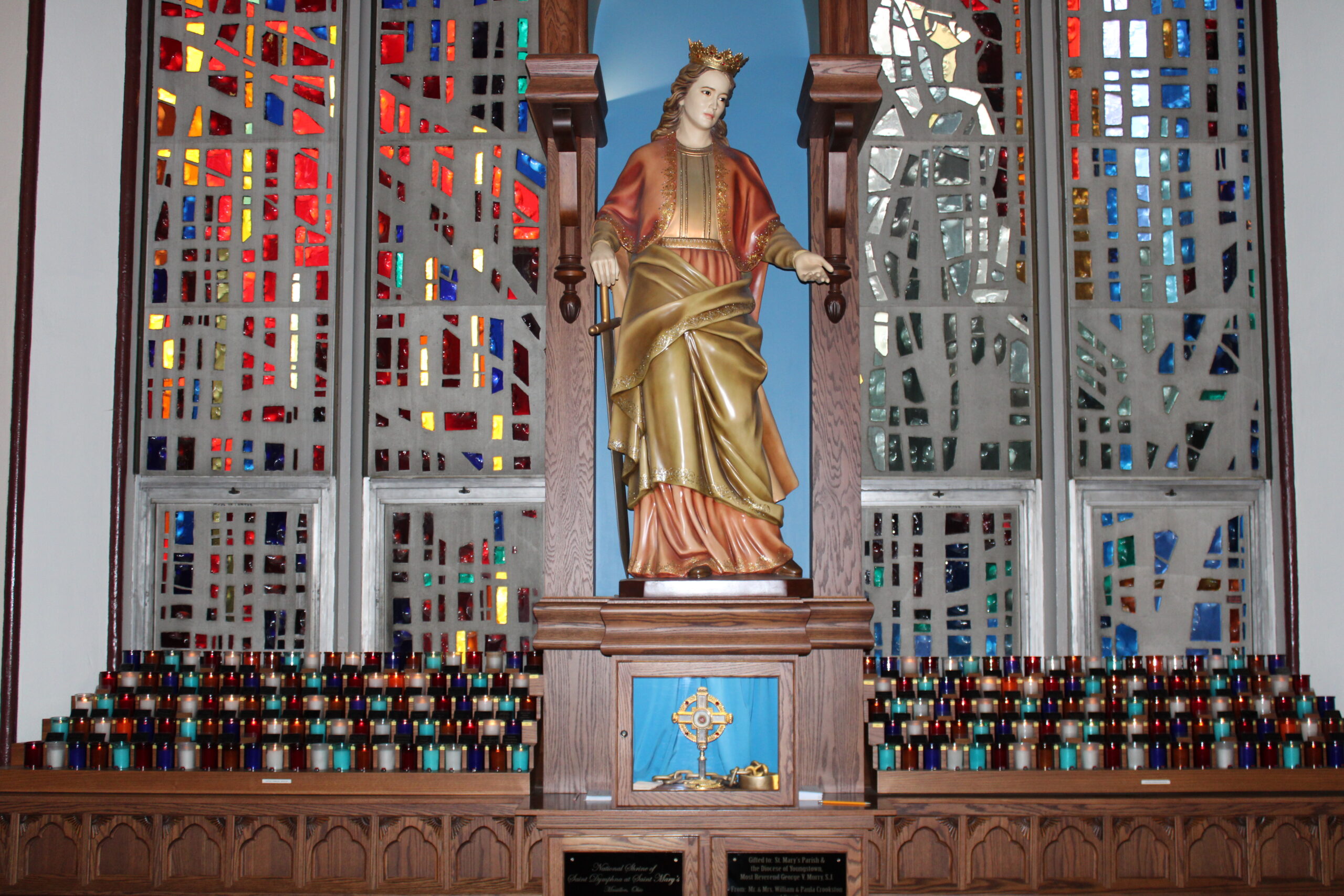Shrine of St. Dymphna, St. Mary Church, Divine Mercy Parish (Massillon)