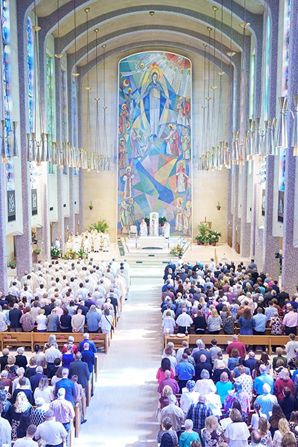 St. Columba Cathedral is full during the ordinations in 2024.